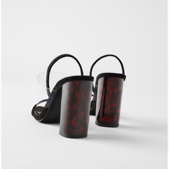 ZARA TORTOISESHELL METHACRYLATE HEELED - Picture 5 of 8